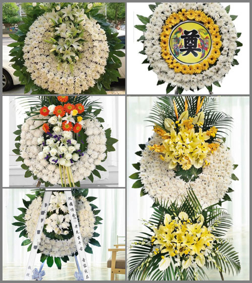 江苏泰州靖江市斜桥镇广福村花圈速递